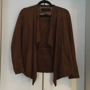 Zara Brown Suede Blazer